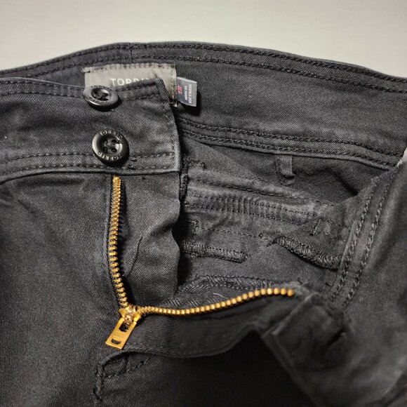 Torrid Black Stretch Twill Mid Rise Aviatory Skinny Crop Pants - Picture 3 of 6